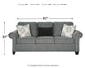 Agleno Sofa, Loveseat, Chair and Ottoman JR Furniture Store