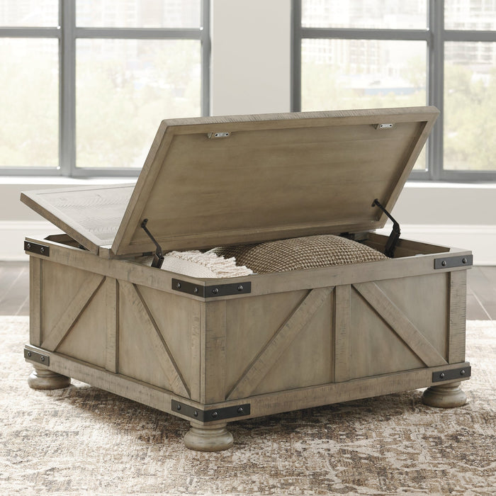 Aldwin Cocktail Table with Storage JR Furniture Store