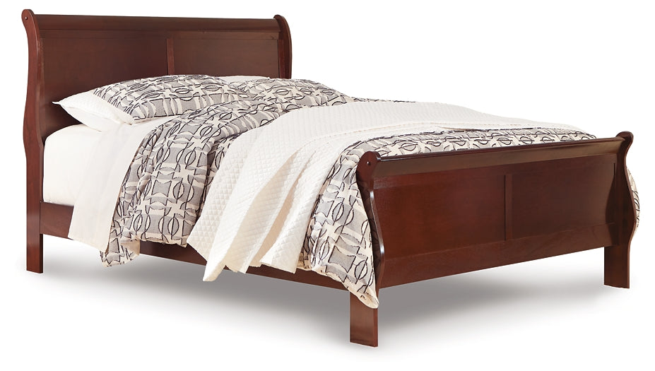 Alisdair California King Sleigh Bed with Mirrored Dresser, Chest and 2 Nightstands JR Furniture Store