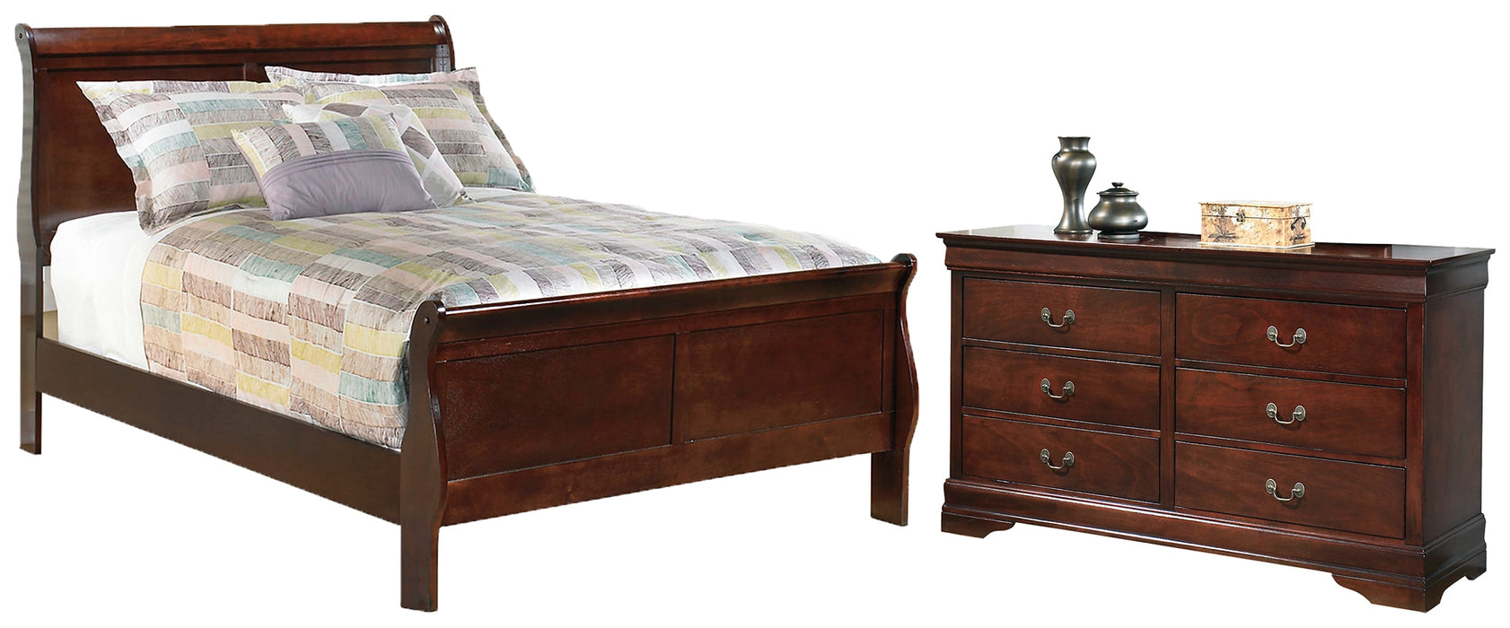 Alisdair Full Sleigh Bed with Dresser JR Furniture Store