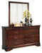 Alisdair Queen Sleigh Bed with Mirrored Dresser JR Furniture Store