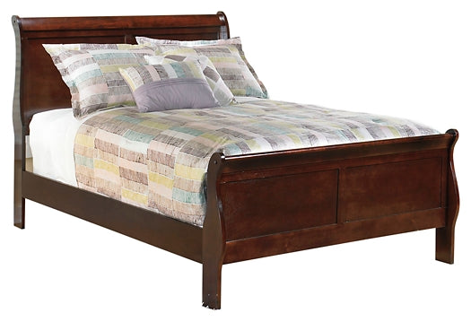 Alisdair Twin Sleigh Bed with Mirrored Dresser, Chest and 2 Nightstands JR Furniture Store