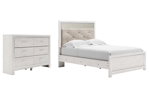 Altyra Full Panel Bed with Dresser JR Furniture Store