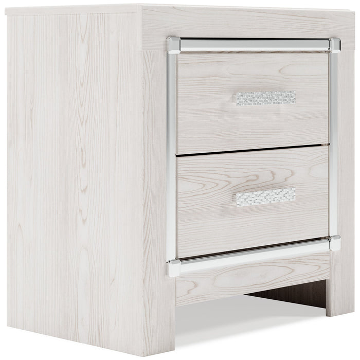 Altyra King Bookcase Headboard with Mirrored Dresser, Chest and 2 Nightstands JR Furniture Store