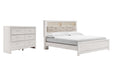 Altyra King Panel Bookcase Bed with Dresser JR Furniture Store