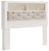 Altyra Queen Bookcase Headboard with Mirrored Dresser, Chest and 2 Nightstands JR Furniture Store