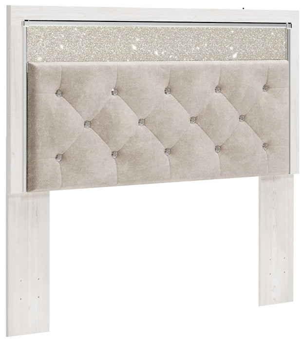 Altyra Queen Panel Headboard with Mirrored Dresser JR Furniture Store