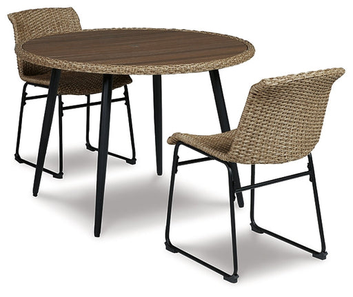 Amaris Outdoor Dining Table and 2 Chairs JR Furniture Store
