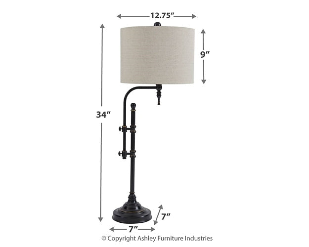 Anemoon Metal Table Lamp (1/CN) JR Furniture Store