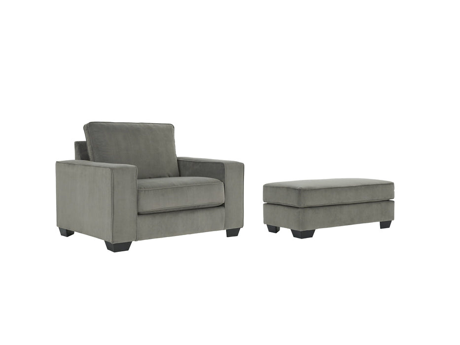 Angleton Chair and Ottoman JR Furniture Store