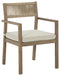 Aria Plains Arm Chair With Cushion (2/CN) JR Furniture Store