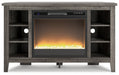 Arlenbry Corner TV Stand with Electric Fireplace JR Furniture Store