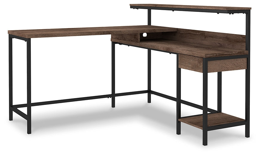 Arlenbry L-Desk with Storage JR Furniture Store