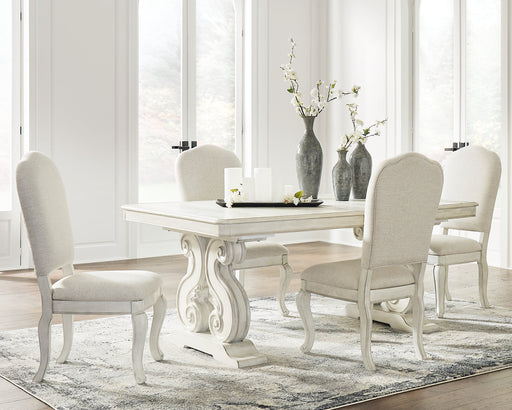 Arlendyne Dining Table and 4 Chairs JR Furniture Store