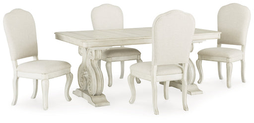 Arlendyne Dining Table and 4 Chairs JR Furniture Store
