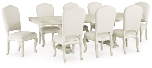 Arlendyne Dining Table and 8 Chairs JR Furniture Store
