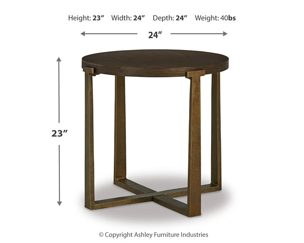 Balintmore Round End Table JR Furniture Store