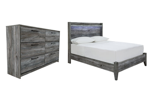 Baystorm Full Panel Bed with Dresser JR Furniture Store