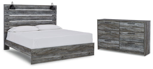 Baystorm King Panel Bed with Dresser JR Furniture Store