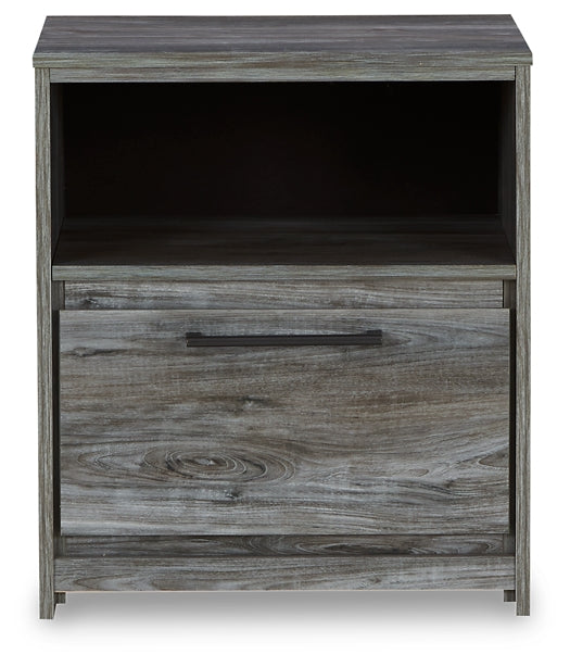 Baystorm Queen Panel Headboard with Mirrored Dresser and 2 Nightstands JR Furniture Store
