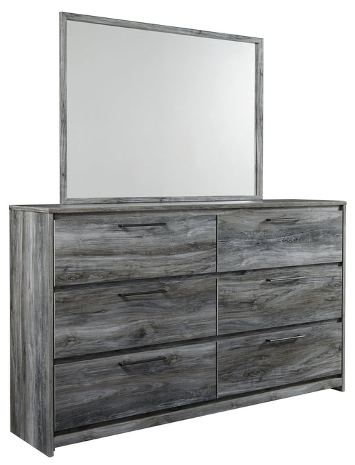 Baystorm Twin Panel Headboard with Mirrored Dresser and Nightstand JR Furniture Store