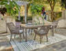 Beach Front Outdoor Dining Table and 4 Chairs JR Furniture Store