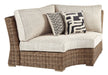 Beachcroft Curved Corner Chair w/Cushion JR Furniture Store