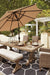 Beachcroft Outdoor Dining Table and 2 Chairs and 2 Benches JR Furniture Store