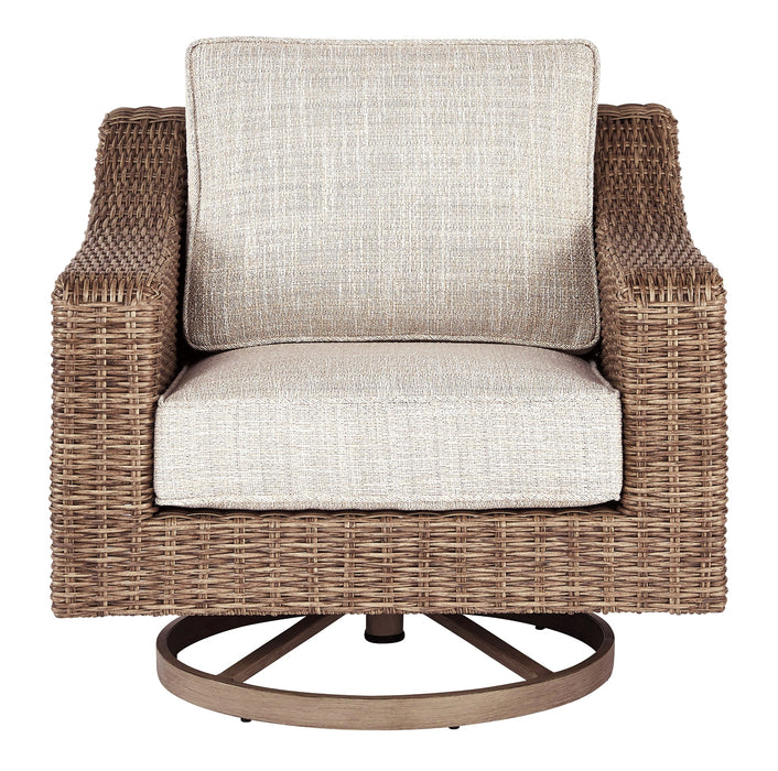 Beachcroft Swivel Lounge Chair (1/CN) JR Furniture Store