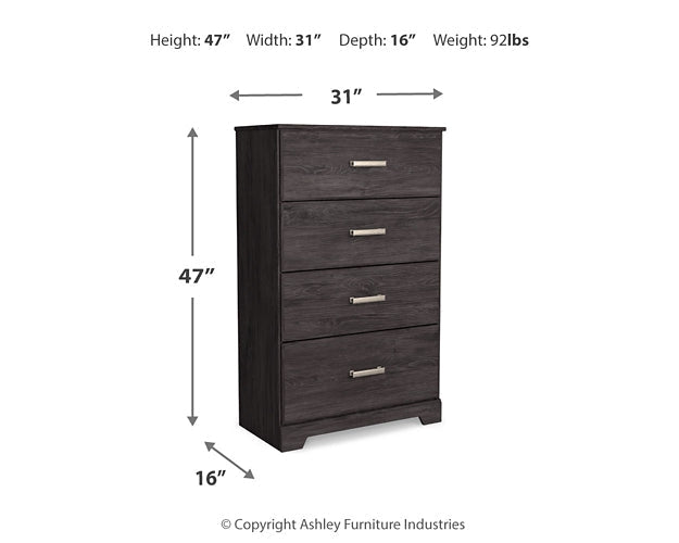 Belachime Four Drawer Chest JR Furniture Store