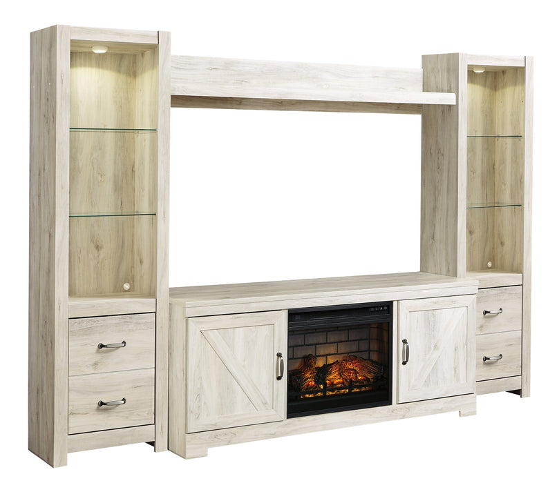Bellaby 4-Piece Entertainment Center with Electric Fireplace JR Furniture Store