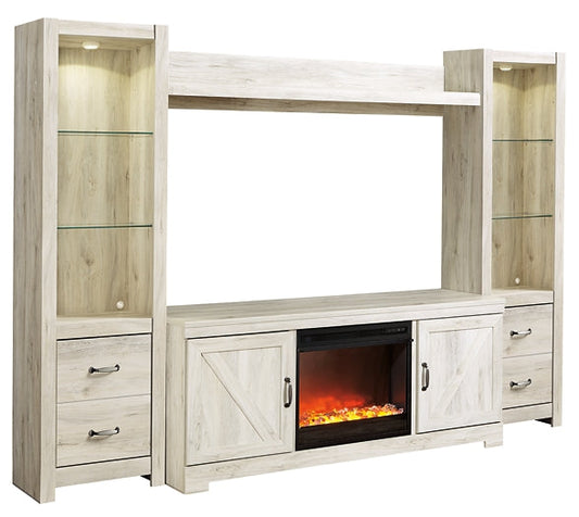 Bellaby 4-Piece Entertainment Center with Fireplace JR Furniture Store