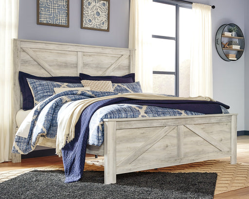 Bellaby King Crossbuck Panel Bed with Dresser JR Furniture Store