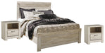 Bellaby Queen Panel Bed with 2 Nightstands JR Furniture Store