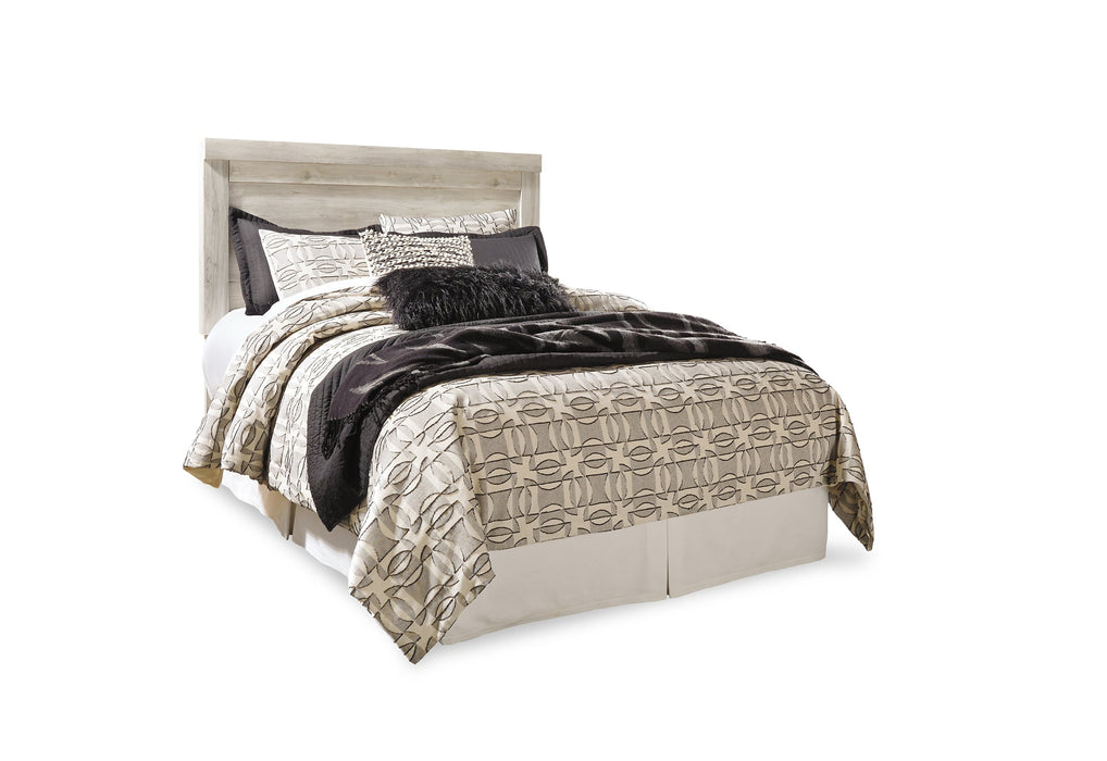 Bellaby Queen Panel Headboard with Mirrored Dresser and 2 Nightstands JR Furniture Store