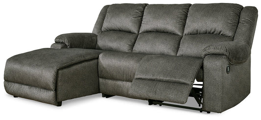 Benlocke 3-Piece Reclining Sectional with Chaise JR Furniture Store