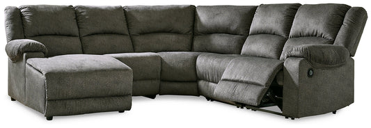 Benlocke 5-Piece Reclining Sectional with Chaise JR Furniture Store