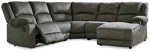 Benlocke 5-Piece Reclining Sectional with Chaise JR Furniture Store