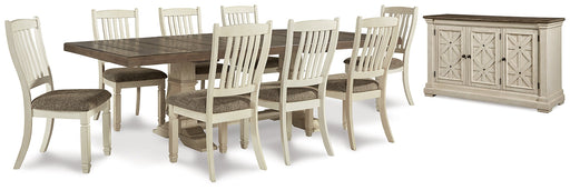 Bolanburg Dining Table and 8 Chairs with Storage JR Furniture Store
