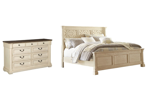Bolanburg King Panel Bed with Dresser JR Furniture Store