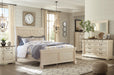 Bolanburg Queen Panel Bed with Mirrored Dresser and Chest JR Furniture Store