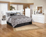 Bostwick Shoals King/California King Panel Headboard with Mirrored Dresser, Chest and 2 Nightstands JR Furniture Store