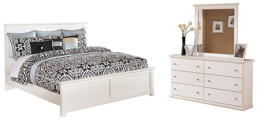 Bostwick Shoals King Panel Bed with Dresser JR Furniture Store