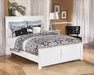 Bostwick Shoals Queen Panel Bed with Mirrored Dresser JR Furniture Store