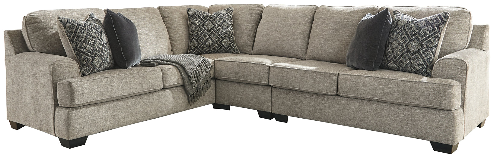 Bovarian 3-Piece Sectional with Ottoman JR Furniture Store
