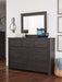 Brinxton Full Panel Bed with Mirrored Dresser JR Furniture Store