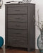 Brinxton Full Panel Bed with Mirrored Dresser and Chest JR Furniture Store