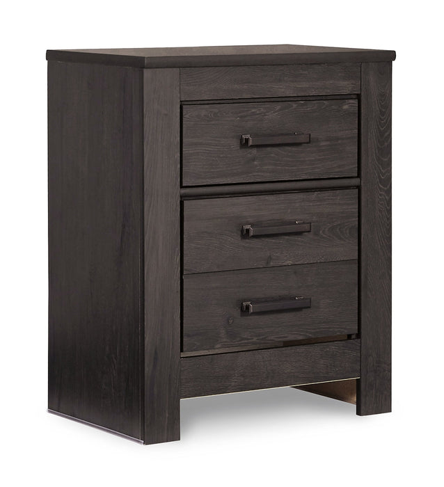 Brinxton Full Panel Headboard with Mirrored Dresser, Chest and 2 Nightstands JR Furniture Store