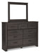 Brinxton King/California King Panel Headboard with Mirrored Dresser JR Furniture Store