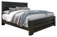 Brinxton King Panel Bed with Mirrored Dresser JR Furniture Store